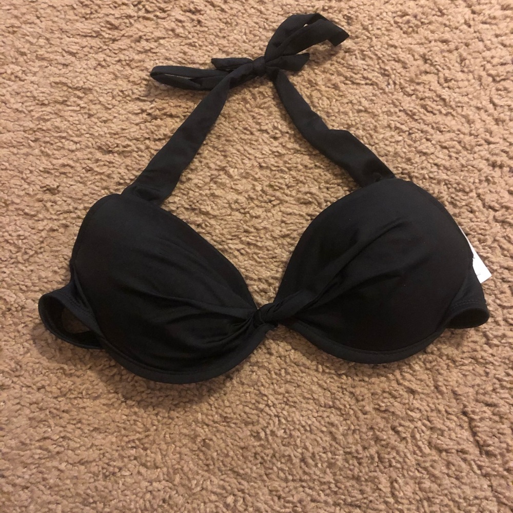 Black bathing suit, top and bottom